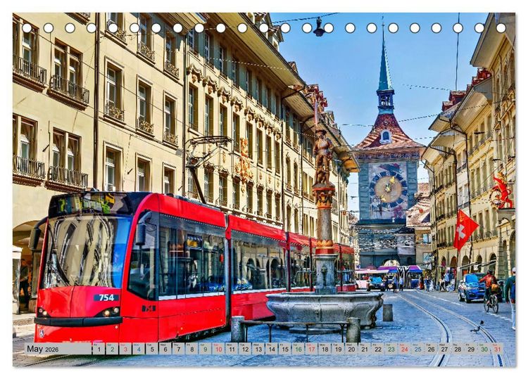 Produktbild: Amazing Berne - Switzerland (Desk Calendar 2026 DIN A5 landscape), CALVENDO 12 Month DeskCalendar