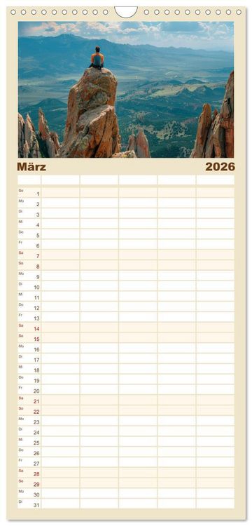 Produktbild: Familienplaner 2026 - Vertikale Freiheit mit 5 Spalten (Wandkalender, 21 x 45 cm) CALVENDO