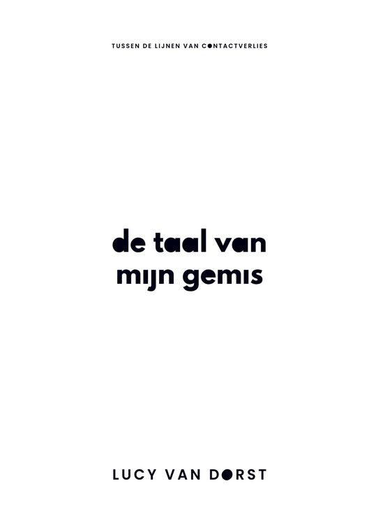 Produktbild: De taal van mijn gemis