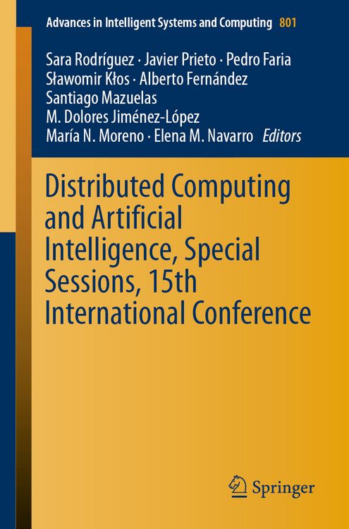 Produktbild: Distributed Computing and Artificial Intelligence, Special Sessions, 15th International Conference