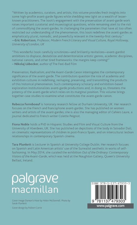 Produktbild: Preservation, Radicalism, and the Avant-Garde Canon