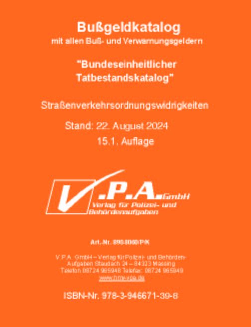 Produktbild: Original-Bu&szlig;geldkatalog der Polizei