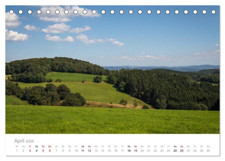 Produktbild: Sauerl&auml;nder Berge (Tischkalender 2026 DIN A5 quer), CALVENDO Monatskalender