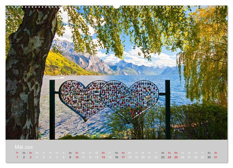 Produktbild: Am sch&ouml;nen Traunsee im Salzkammergut (Wandkalender 2026 DIN A2 quer), CALVENDO Monatskalender