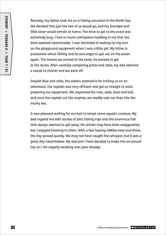 Produktbild: 3 Minute Reading Assessments Ages 11-13