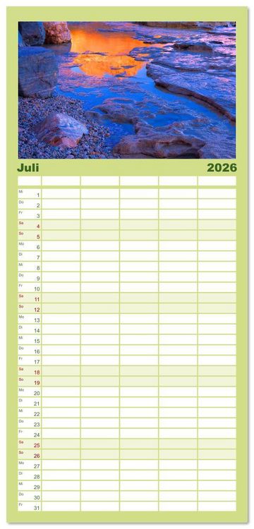 Produktbild: Familienplaner 2026 - Varigotti - K&uuml;stensch&ouml;nheit Liguriens mit 5 Spalten (Wandkalender, 21 x 45 cm) CALVENDO