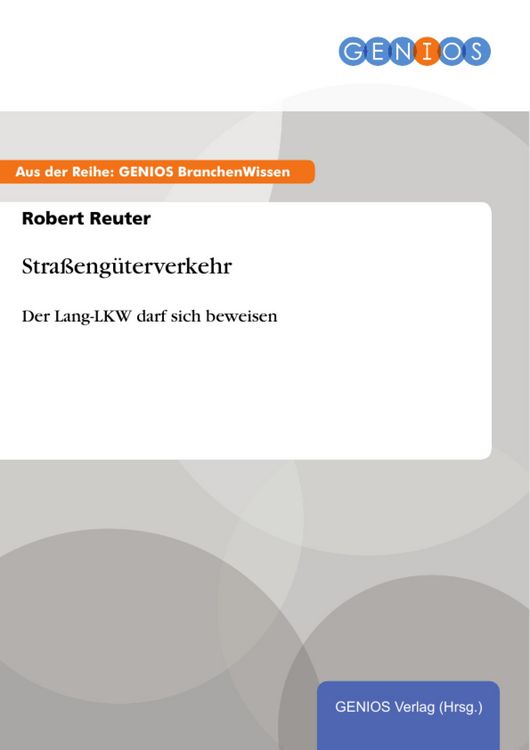 Produktbild: Stra&szlig;eng&uuml;terverkehr