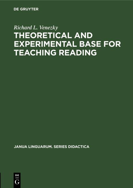 Produktbild: Theoretical and experimental base for teaching reading