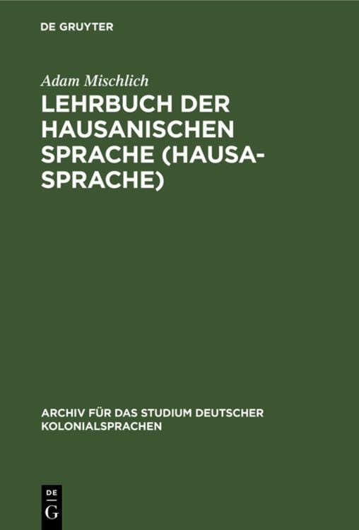 Produktbild: Lehrbuch der hausanischen Sprache (Hausa-Sprache)
