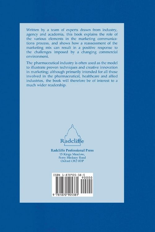 Produktbild: Marketing Communications in the Pharmaceutical Industry
