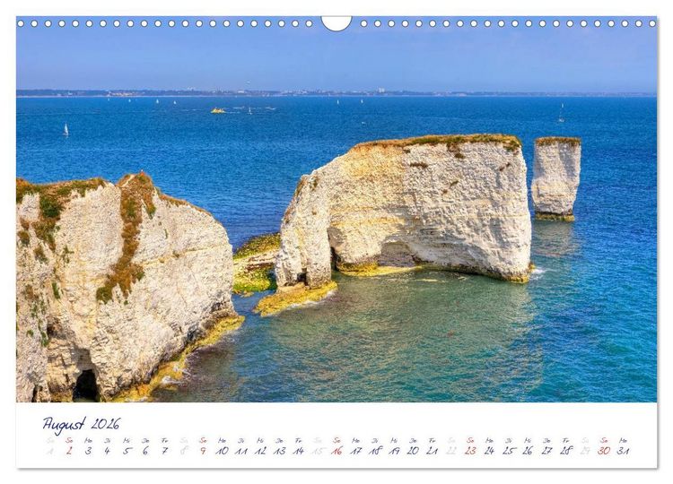 Produktbild: Jurassic K&uuml;ste - S&uuml;dengland (Wandkalender 2026 DIN A3 quer), CALVENDO Monatskalender
