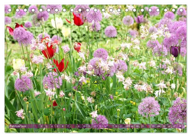 Produktbild: Beschwingte Blumenwelt (Tischkalender 2026 DIN A5 quer), CALVENDO Monatskalender