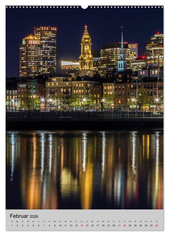 Produktbild: BOSTON Historie und urbane Idylle (Wandkalender 2026 DIN A2 hoch), CALVENDO Monatskalender