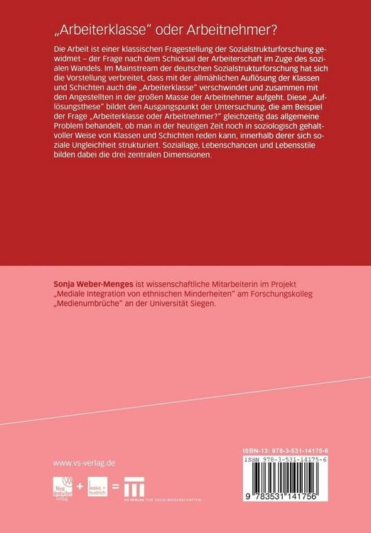 Produktbild: &bdquo;Arbeiterklasse&ldquo; oder Arbeitnehmer?