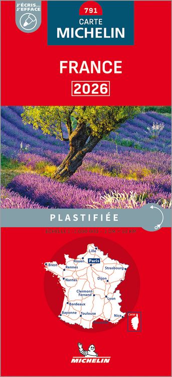 Produktbild: Michelin Frankreich 2026 (plastifiziert)