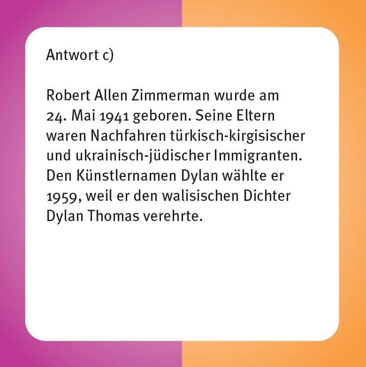 Produktbild: Das Bob Dylan-Quiz