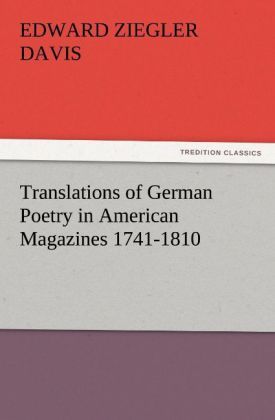 Produktbild: Translations of German Poetry in American Magazines 1741-1810