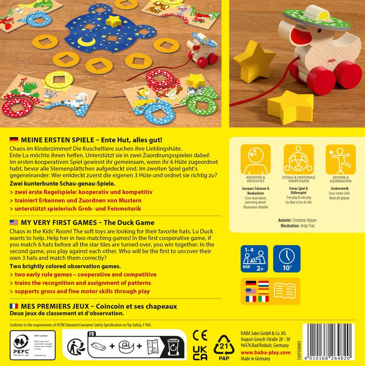 Produktbild: Meine ersten Spiele Ente Hut, alles gut!