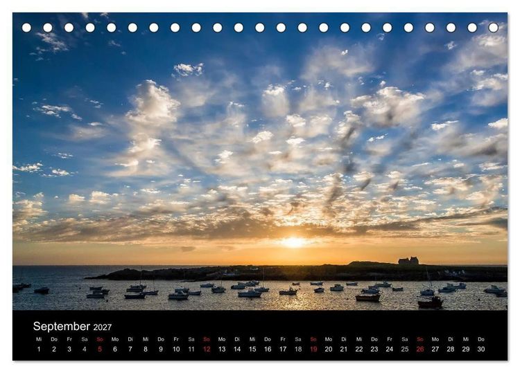 Produktbild: Faszination Meer und Wolken (Tischkalender 2027 DIN A5 quer), CALVENDO Monatskalender