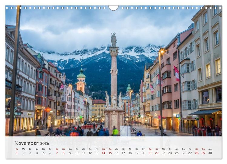 Produktbild: Innsbruck - Die sch&ouml;ne Hauptstadt Tirols (Wandkalender 2026 DIN A3 quer), CALVENDO Monatskalender