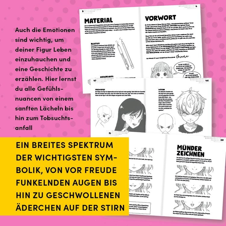Produktbild: Pocketbooks Manga zeichnen - Teil 1: Gesichter, Emotionen & funkelnde Augen