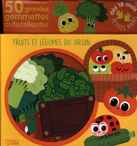 Produktbild: Fruits et l&eacute;gumes du jardin : 50 grandes gommettes autocollantes