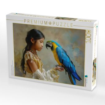 Produktbild: CALVENDO Puzzle Die Liebe eines Kindes zu Tieren | 1000 Teile Lege-Gr&ouml;&szlig;e 64x48cm Foto-Puzzle f&uuml;r gl&uuml;ckliche Stunden
