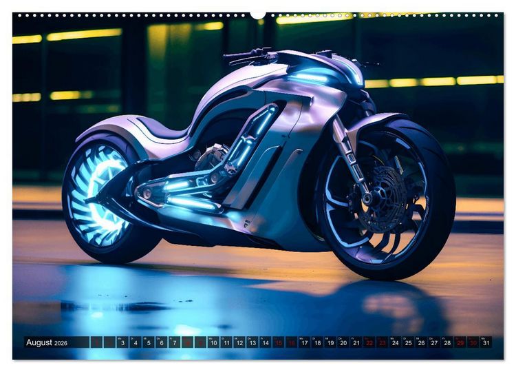 Produktbild: Dream Bikes - Motorr&auml;der aus der Zukunft (hochwertiger Premium Wandkalender 2026 DIN A2 quer), Kunstdruck in Hochglanz