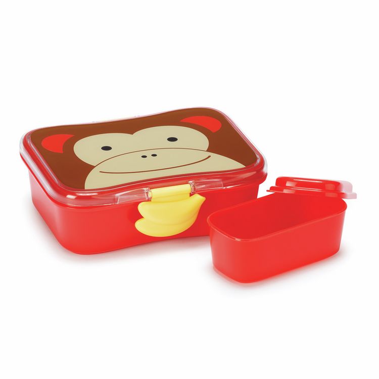 Produktbild: Du wirst dieses bunte, 4-teilige Set lieben, das sich hervorragend eignet, um das Pausenbrot in die Schule oder einen Snack in den Park mitzunehmen. Das Set f&uuml;r &bdquo;gro&szlig;e Kinder&ldquo; f&ouml;rdert das selbstst&auml;ndige Essen und enth&auml;lt einen kleineren Snackbeh&auml;lter