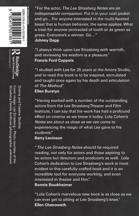 Produktbild: The Lee Strasberg Notes