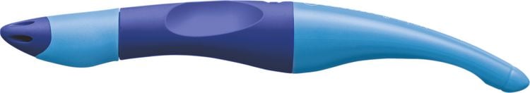 Produktbild: STABILO Tintenroller Rechtshänder - EASYoriginal dunkel-/hellblau - Einzelstift - blau (löschbar) inkl. Patrone