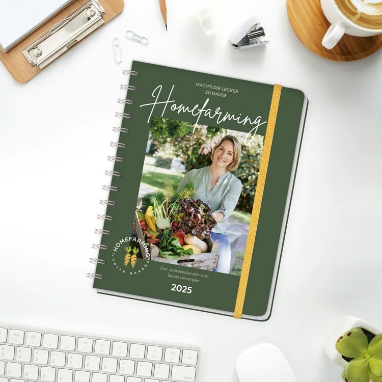 Produktbild: Judith Rakers Spiral-Kalenderbuch A5 2025 - Homefarming