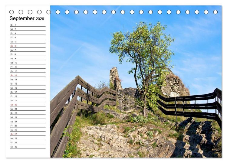Produktbild: Tschechien - Die Burg Strekov (Tischkalender 2026 DIN A5 quer), CALVENDO Monatskalender