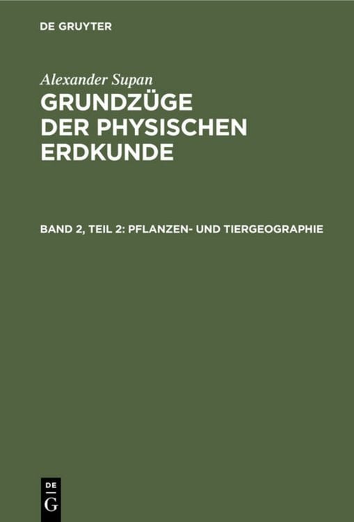 Produktbild: Pflanzen- und Tiergeographie