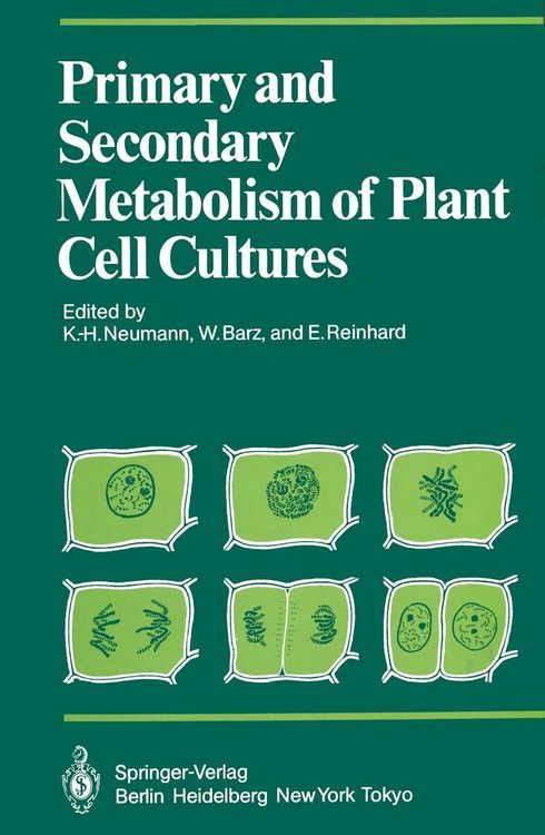 Produktbild: Primary and Secondary Metabolism of Plant Cell Cultures