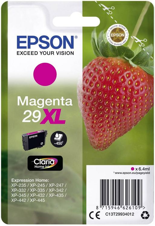 Produktbild: Epson Druckerpatrone T2993, 29XL Original Magenta C13T29934012