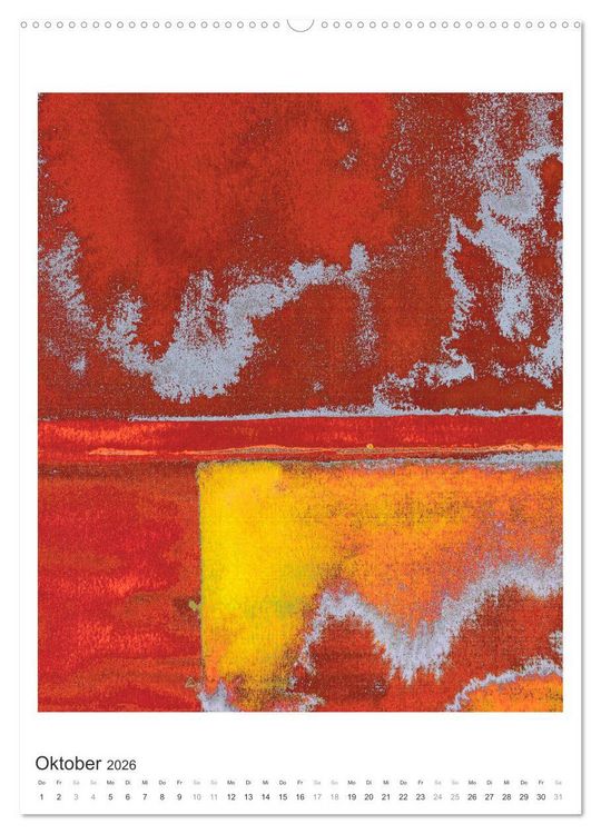 Produktbild: Ein leuchtendes Jahr: Abstrakte Kunst von Inga Pint (hochwertiger Premium Wandkalender 2026 DIN A2 hoch), Kunstdruck in Hochglanz
