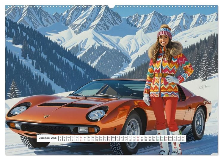 Produktbild: Lack und Leinwand (hochwertiger Premium Wandkalender 2026 DIN A2 quer), Kunstdruck in Hochglanz