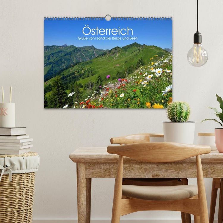 Produktbild: &Ouml;sterreich. Gr&uuml;&szlig;e vom Land der Berge und Seen (Wandkalender 2026 DIN A3 quer), CALVENDO Monatskalender