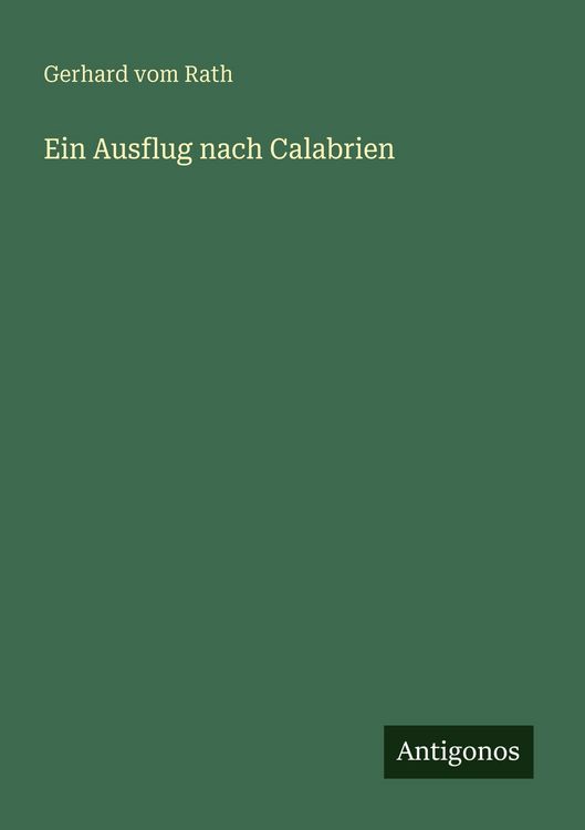Produktbild: Ein Ausflug nach Calabrien