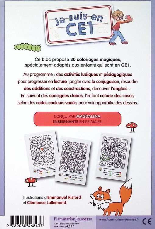 Produktbild: Je suis en CE1 : mes coloriages magiques : calcul, grammaire, anglais