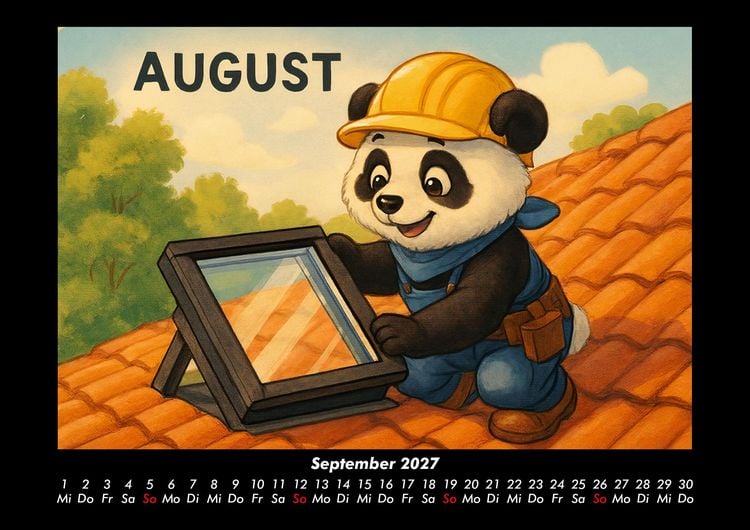 Produktbild: Pippin als Dachdecker-Azubi 2027 Fotokalender DIN A3