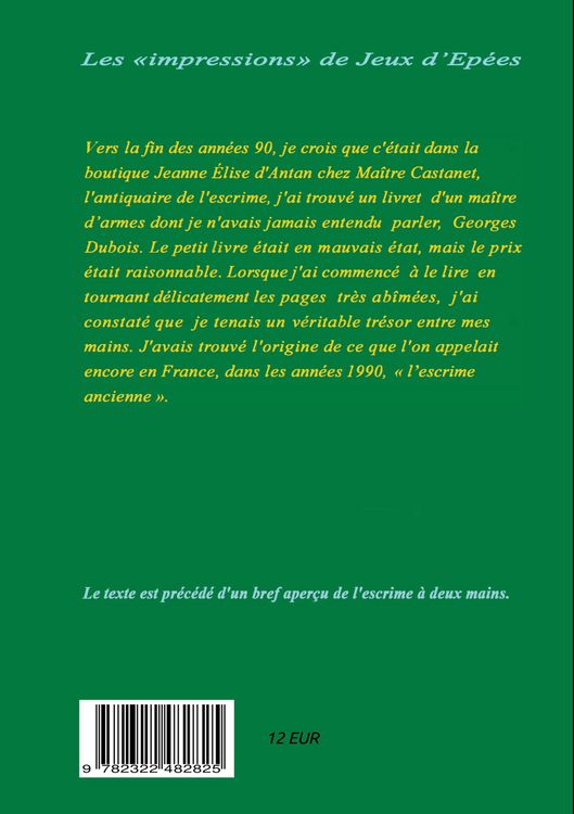 Produktbild: Essai sur l'Escrime (Dague et Rapi&egrave;re)