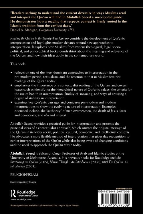 Produktbild: Reading the Qur'an in the Twenty-First Century