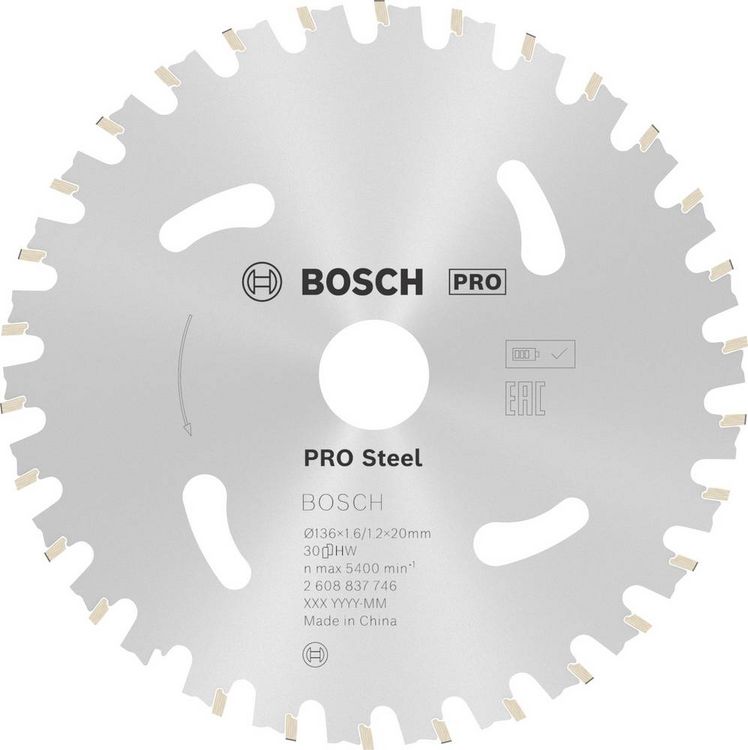Produktbild: Bosch Accessories 2608837746 Kreiss&auml;geblatt 136 x 20 mm Z&auml;hneanzahl: 30 1 St.