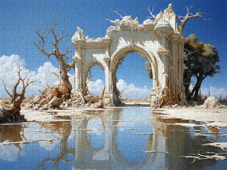 Produktbild: CALVENDO Puzzle Das wei&szlig;e Tor | 1000 Teile Lege-Gr&ouml;&szlig;e 64x48cm Foto-Puzzle f&uuml;r gl&uuml;ckliche Stunden