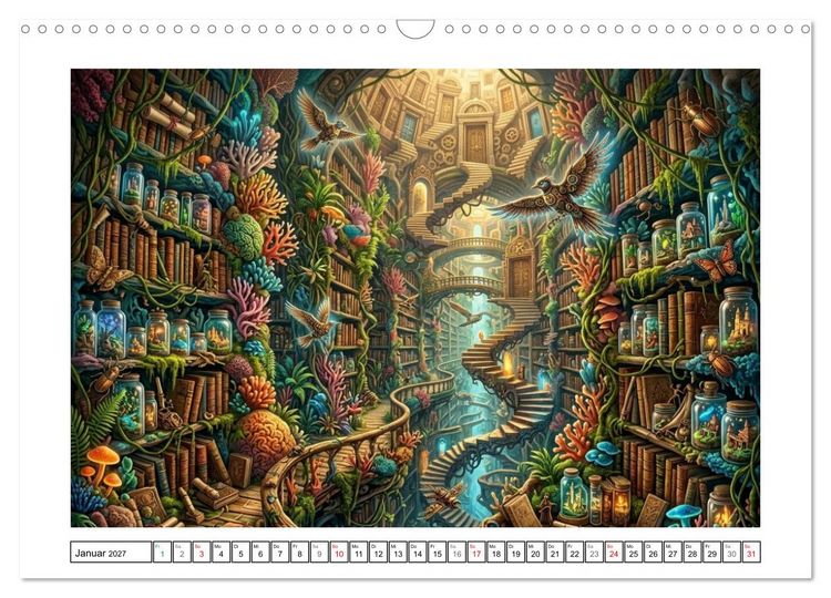 Produktbild: Surreale Traumzufluchten (Wandkalender 2027 DIN A3 quer), CALVENDO Monatskalender