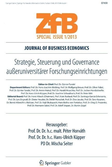 Produktbild: Strategie, Steuerung und Governance au&szlig;eruniversit&auml;rer Forschungseinrichtungen