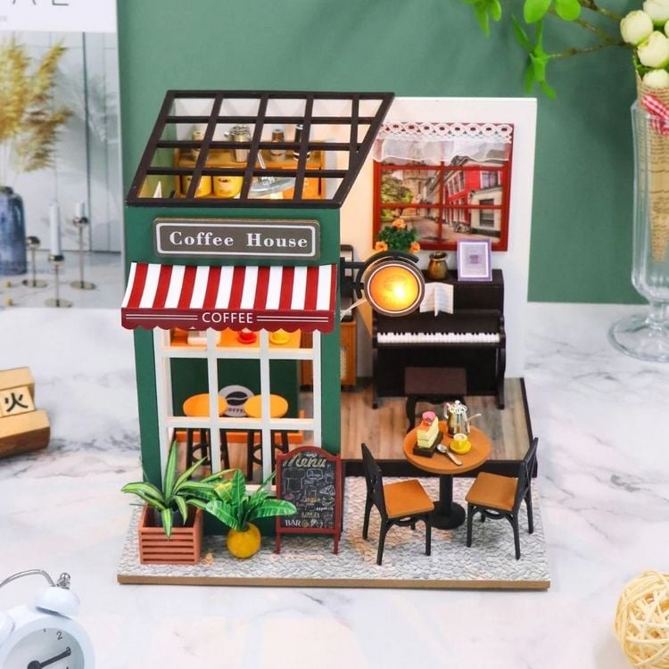Produktbild: Book Nook DIY B&uuml;cherecke Nachmittagskaffee Caf&eacute;