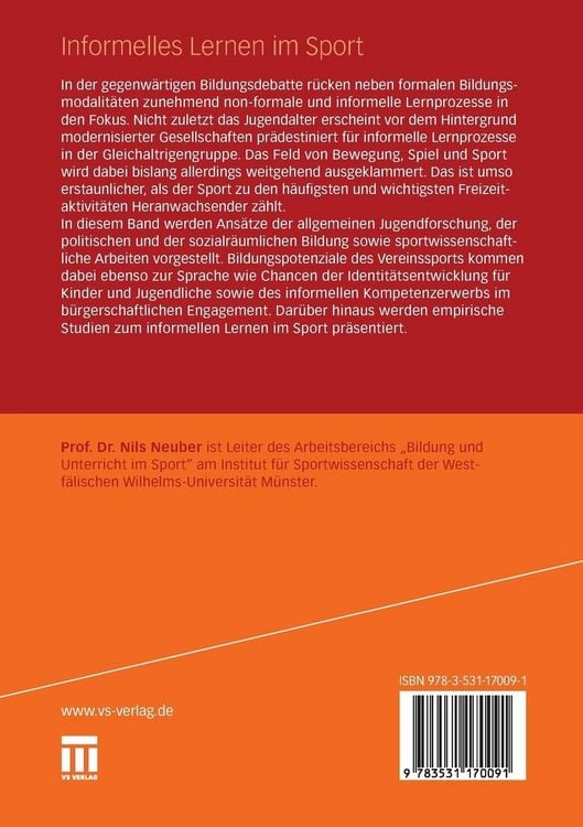 Produktbild: Informelles Lernen im Sport